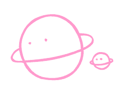 ロゴマーク／親子の土星
